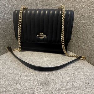 Coach Black Quilted Shoulder Bag
